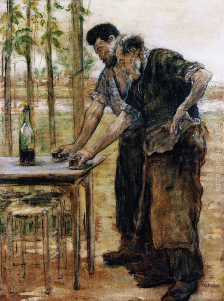 Blacksmiths taking a Drink painting - Jean Francois Raffaelli Blacksmiths taking a Drink art painting